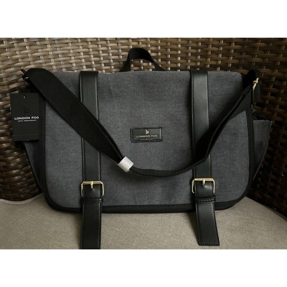 London Fog Canvas Messenger Bag 100th Anniversary Edition Shoulder Strap NWT